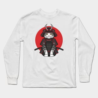 Samurai Cat Long Sleeve T-Shirt